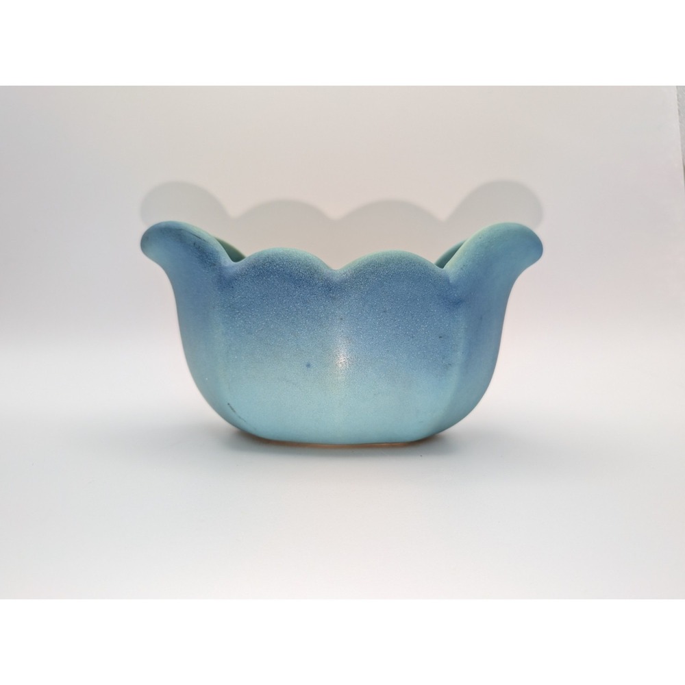 Van Briggle Blue Pottery Tulip Vase Bowl Signed Dated 1928 Colorado Springs 5.5"